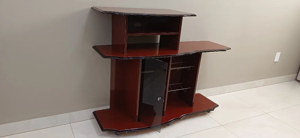 Rack padrão mogno bem conservado  - Foto 2