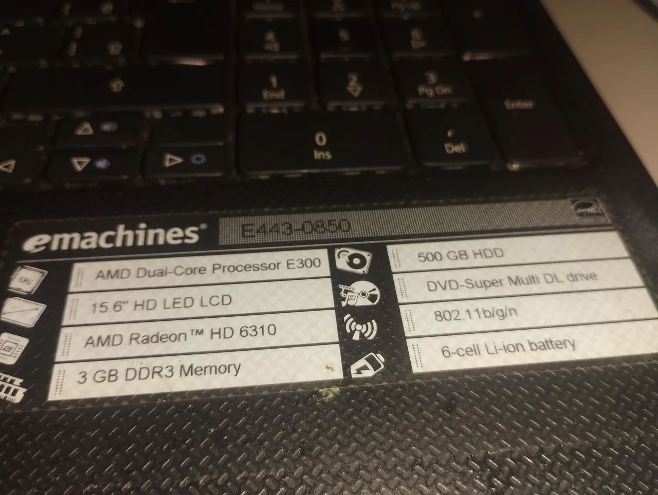 Notebook Emachines , dual core  - Foto 3
