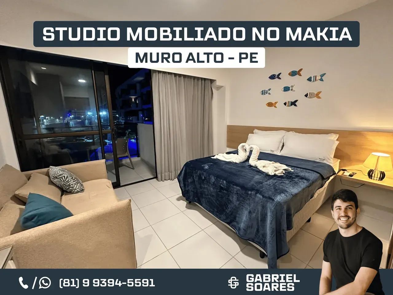 OPORTUNIDADE EM MURO ALTO/PE!! STUDIO MOBILIADO
