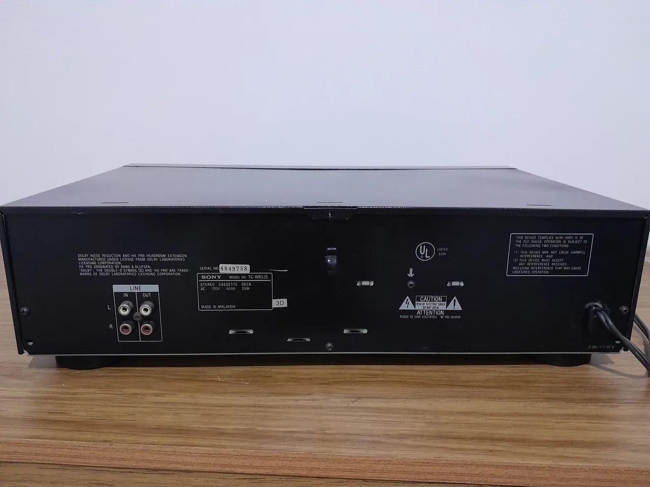 Tape Deck Sony tcwr535, perfeito estado! - Foto 4