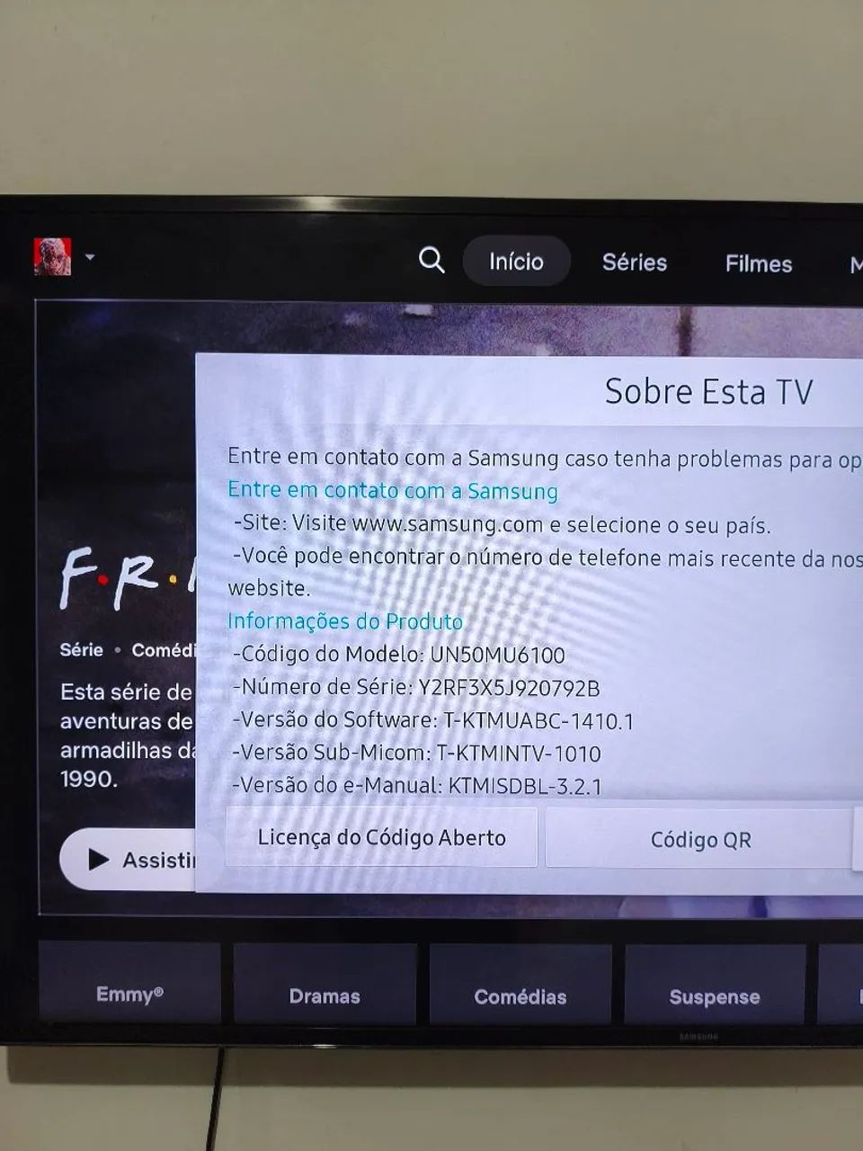 Vendo Televisão Smart TV Samsung 50" polegadas  - Foto 3