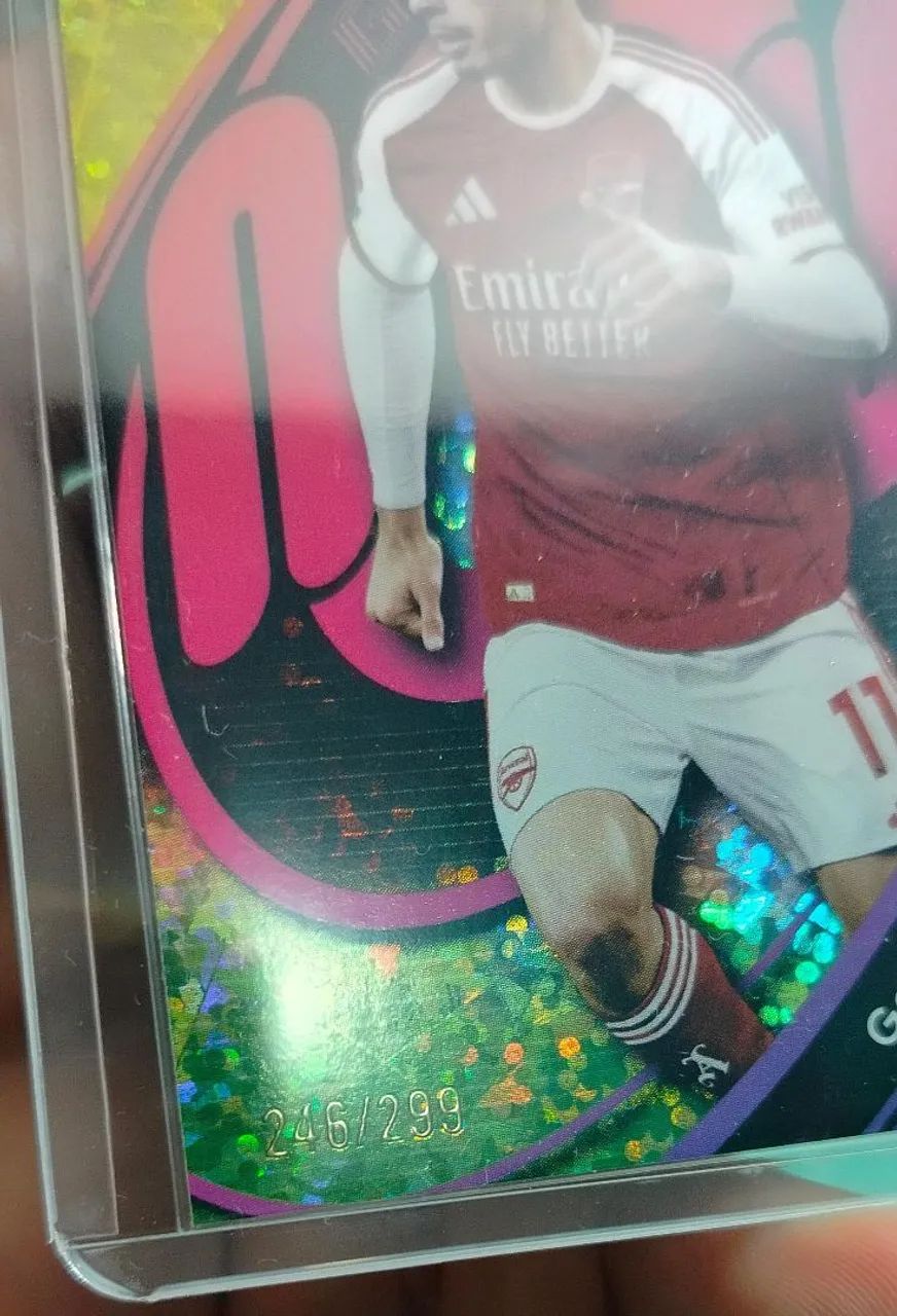 Card Gabriel Martinelli - Generation Now Yellow Sparkle NUMERADA - Foto 2
