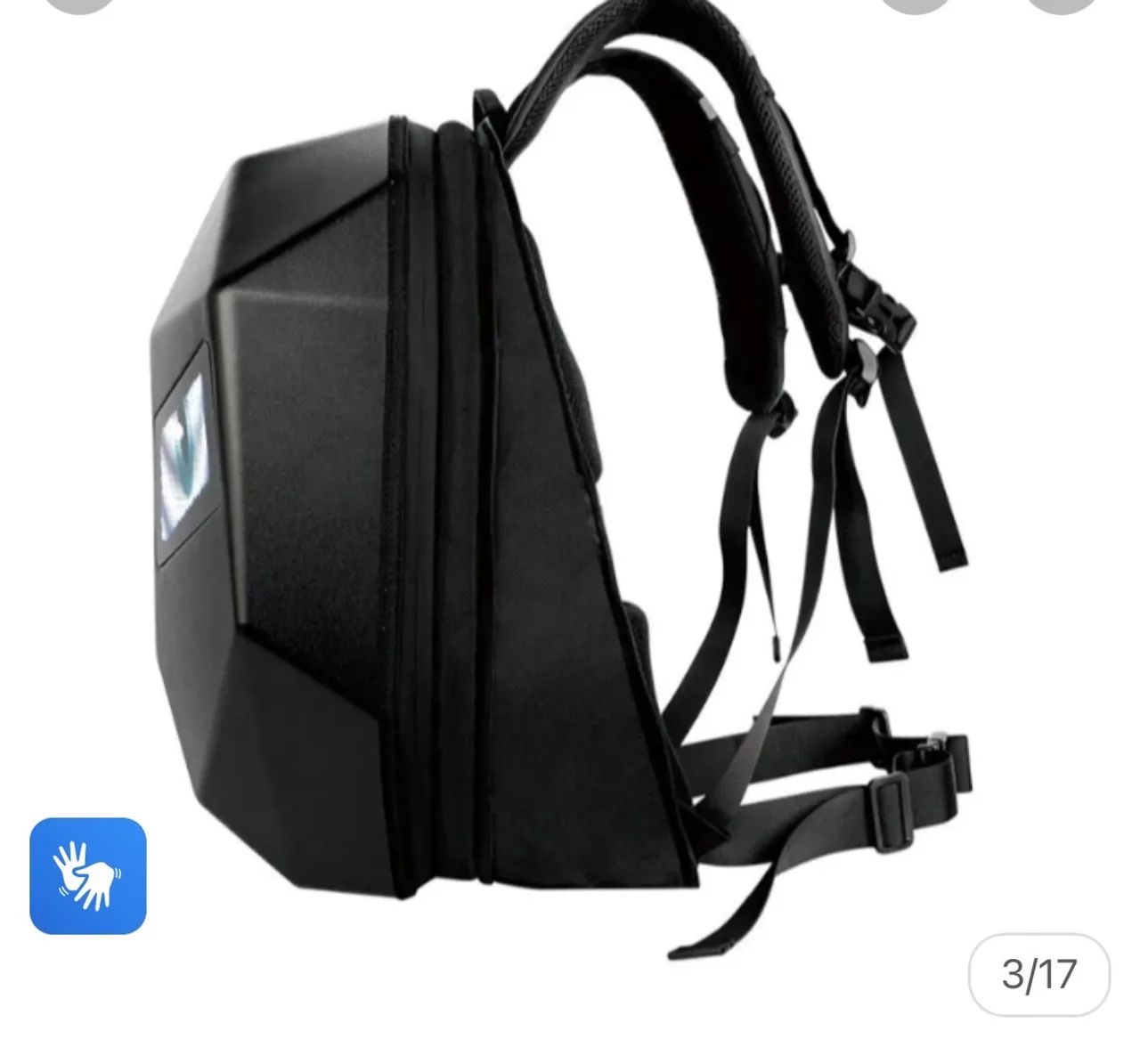 Mochila com led para moto 