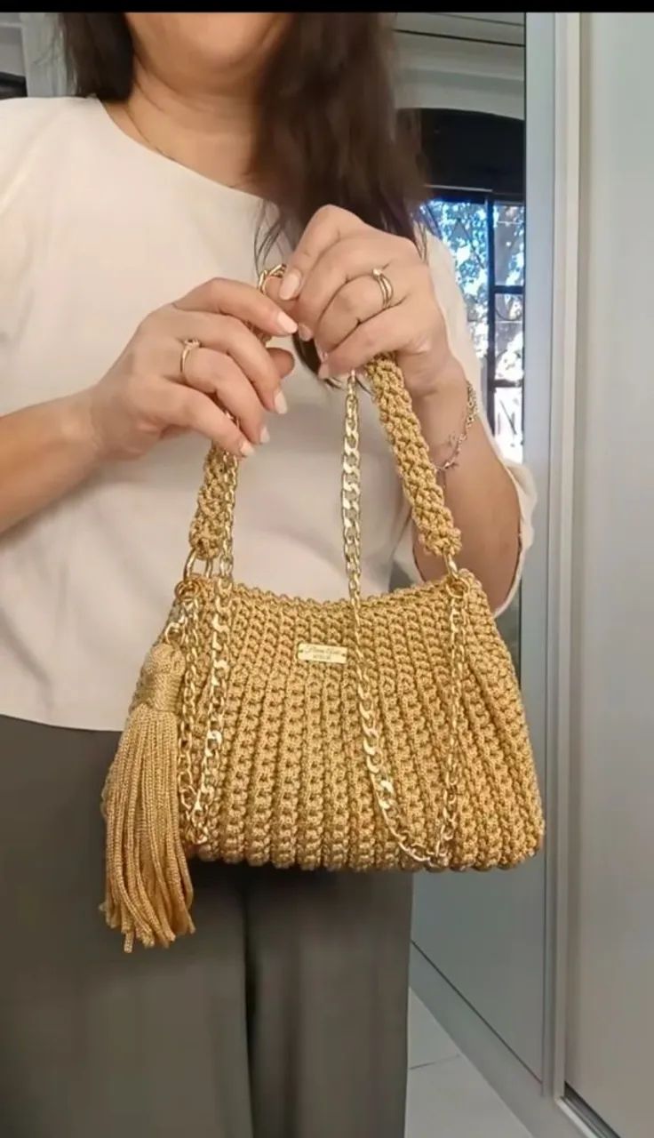 Bolsa de crochê  - Foto 4