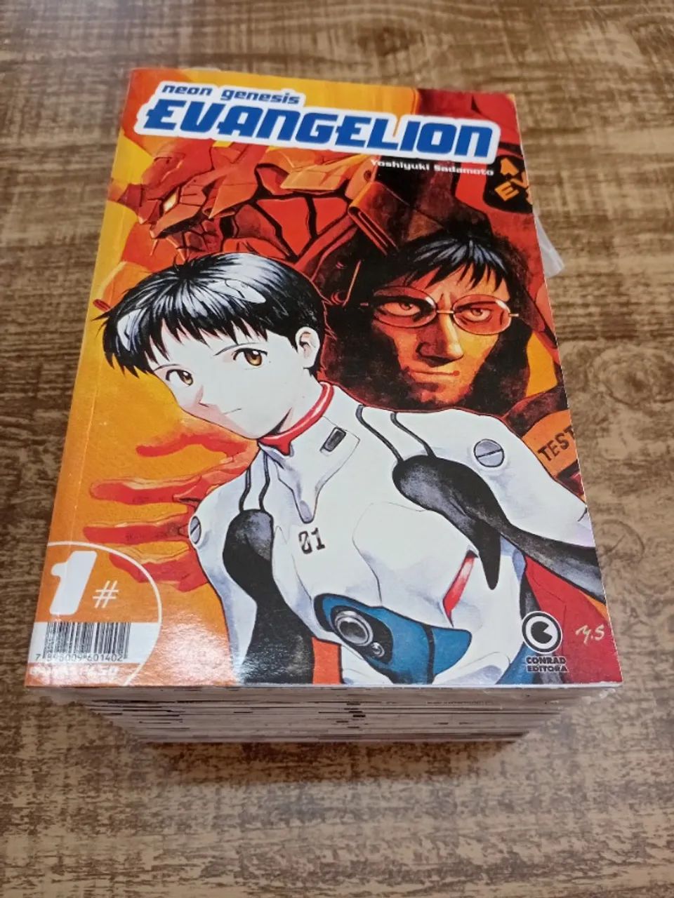 Lote 20 Volumes Mangá Neon Genesis Evangelion - Editora Conrad