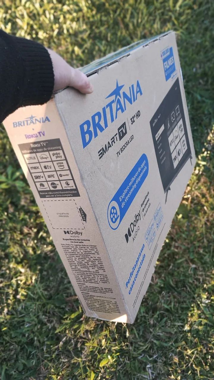 Smart TV Britânia 32 polegadas - Nova LACRADA  - Foto 2