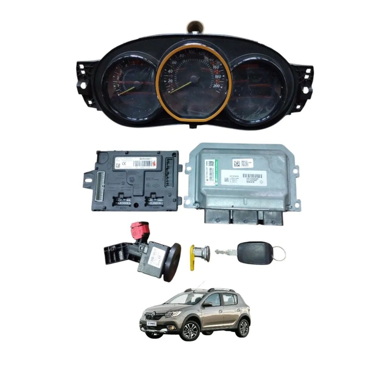 Kit code módulo injeção Renault Sandero Stapway 1.6 16v 2016