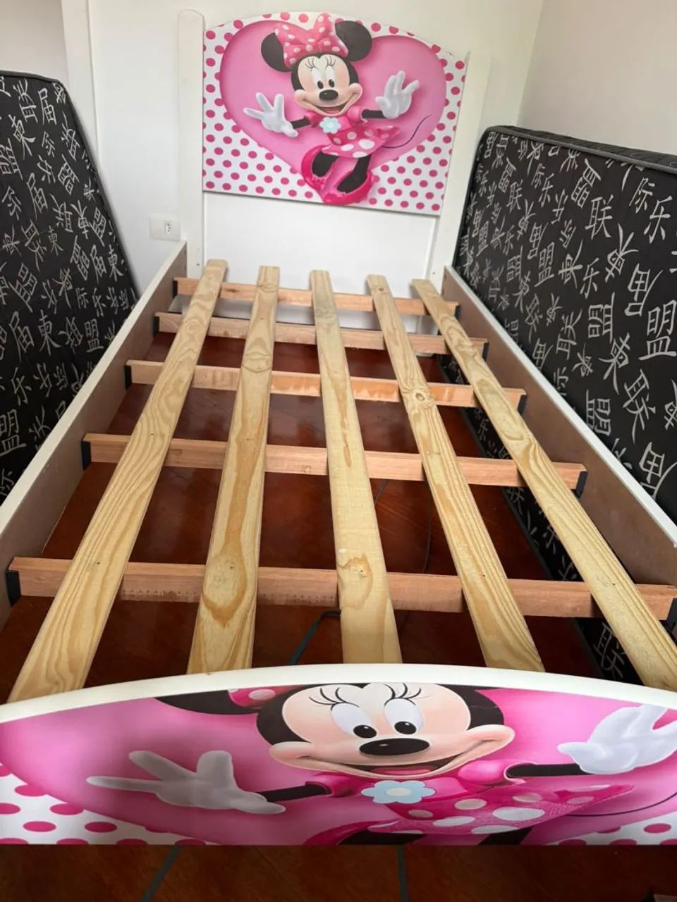 Cama solteiro Minnie. Branca
