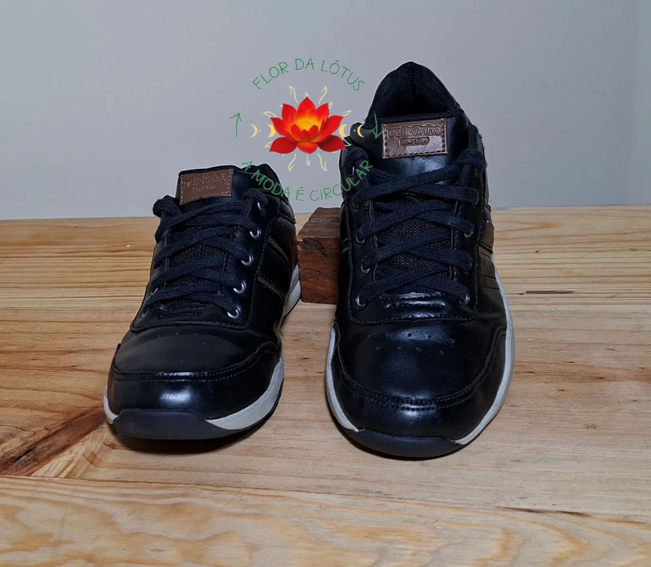 Sapatênis Preto Vellutinho Tam.34 (Palmilha 23,7cm) [R$30p/Retirar] - Foto 2