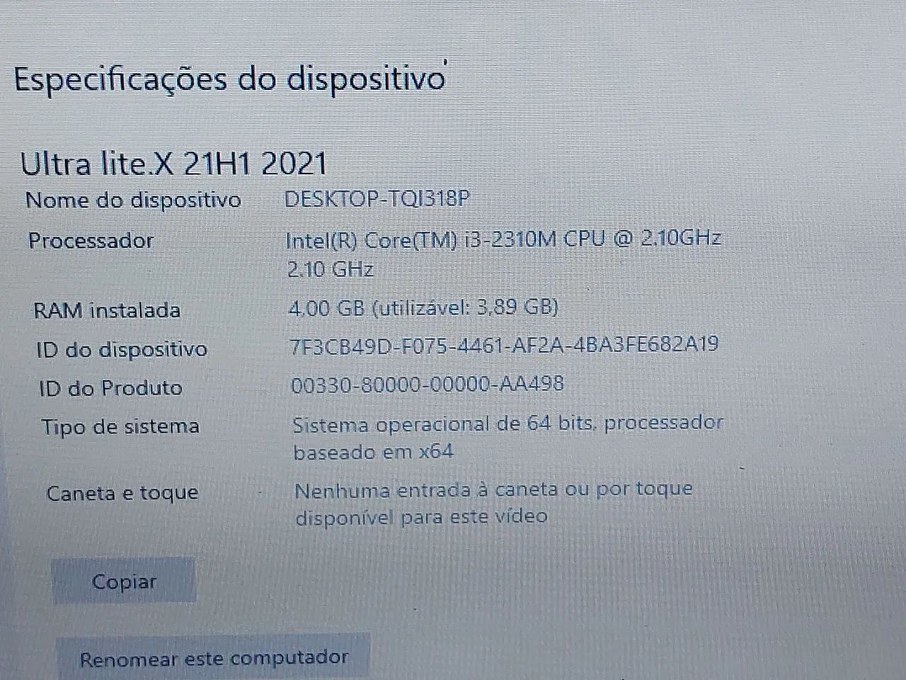 Notebook hp i3 / hd 500gb[ sem bateria] funciona conectado a fonte  - Foto 2