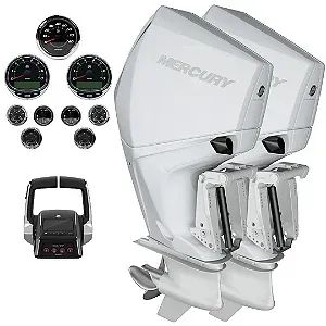 Parelha Mercury 300HP DTS BRANCO - Motores Novos