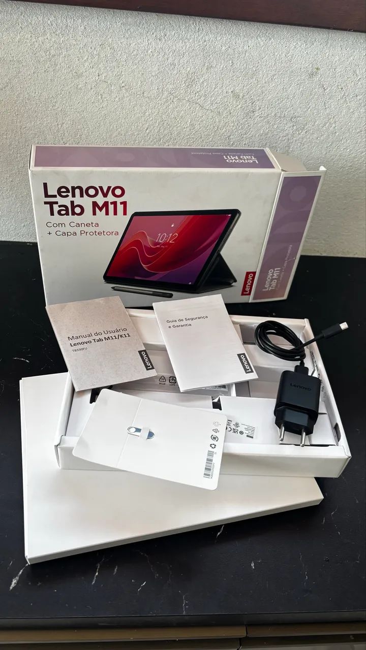Tablet Lenovo Tab M11 + Caneta + Capa + Teclado e Mouse Bluetooth + suporte Mause - Foto 5