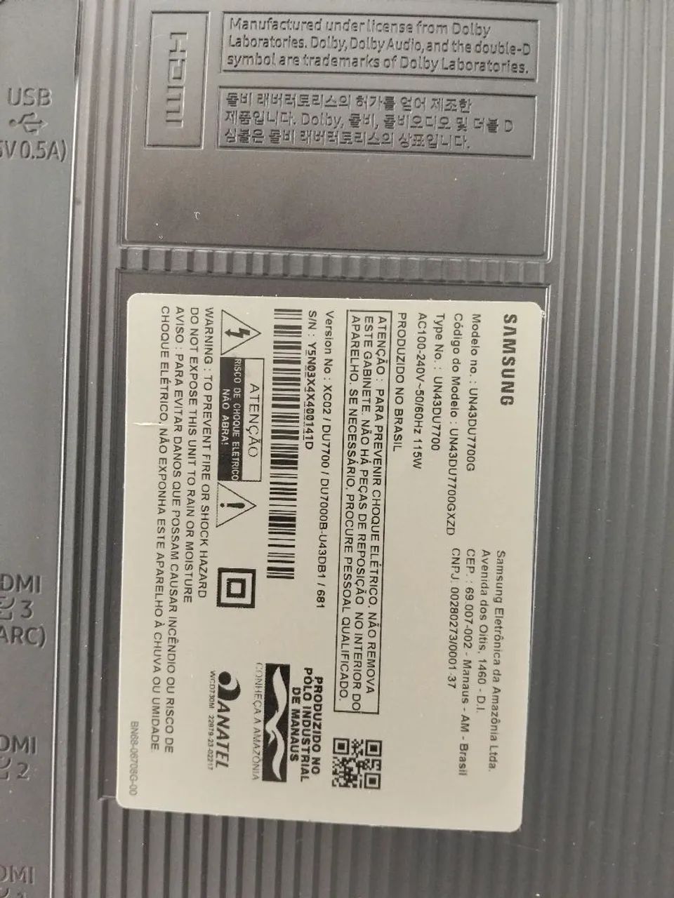 Tv Samsung semi nova caio e quebrou a tela 43 polegadas  - Foto 5