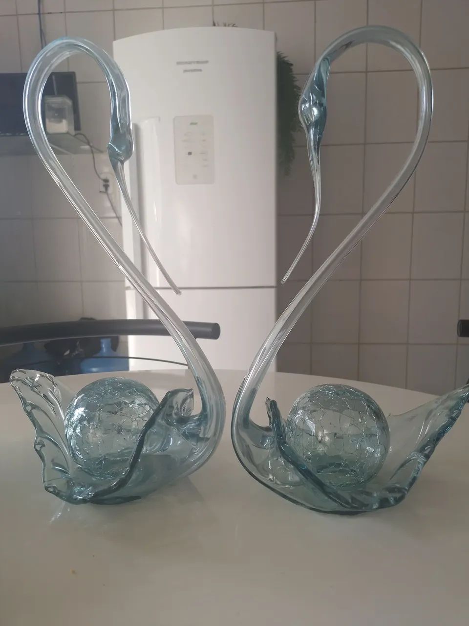Lindos vasos cisnes decoração 