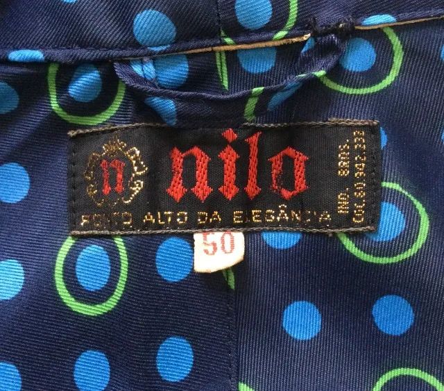 ROBE  NILO MASCULINO POLIESTER AZUL ESTAMPADO.  - Foto 3