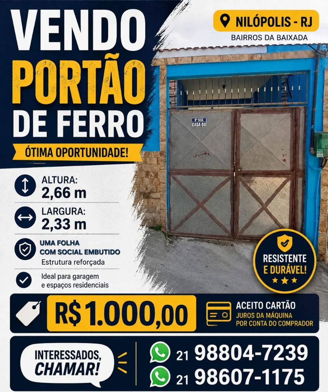 PORTÃO DE FERRO