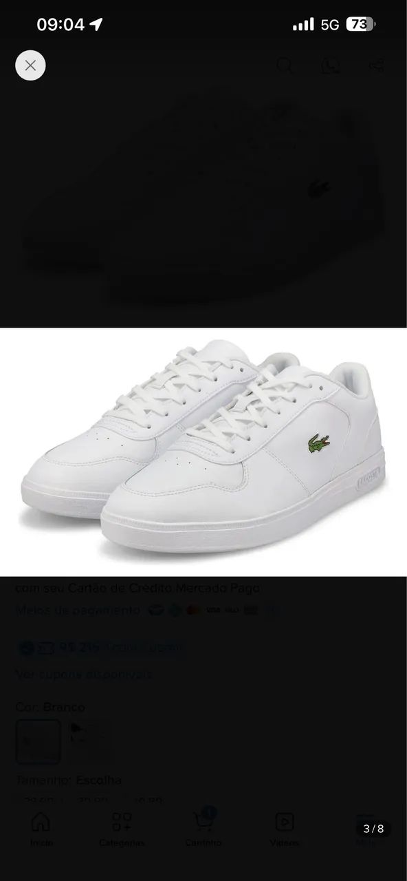 Tênis Lacoste t base original 