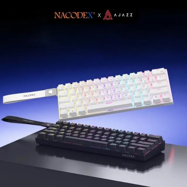 NOVO) Teclado Mecânico Ajazz Nacodex NK61 60% - Switch Vermelho
