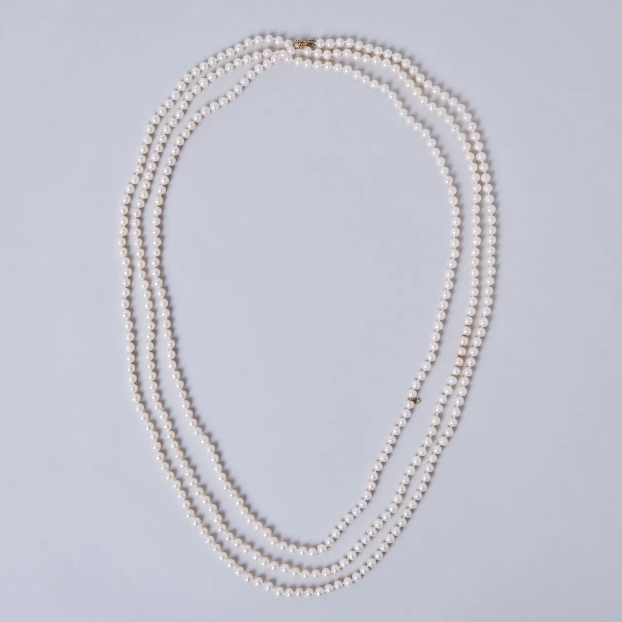 *Colar de pérolas com ouro amarelo 18K e diamante*  *Coleção Pérolas*H.Stern*    - Foto 3