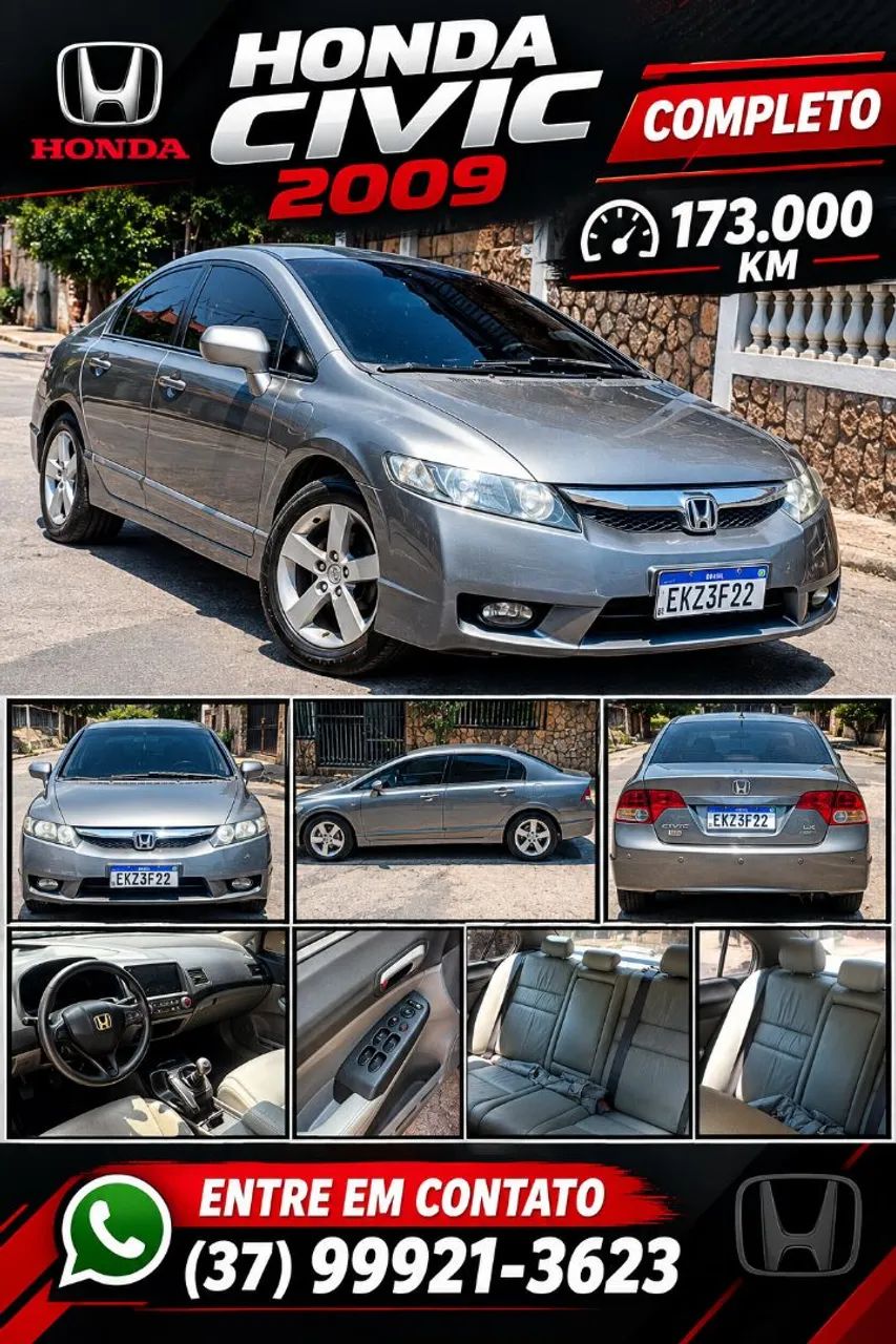 Honda Civic 1.8 LXS 16V FLEX 4P MANUAL 2009