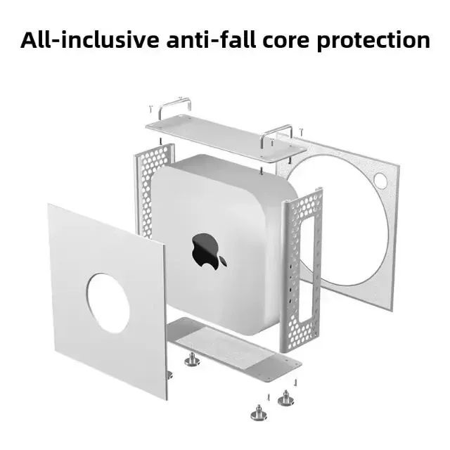 Case de Alumínio para Mac Mini M4 / M4 Pro, Suporte Vertical - Foto 3