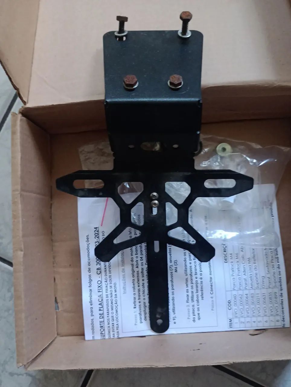 Suporte Placa Fixo CB300F  - Foto 4