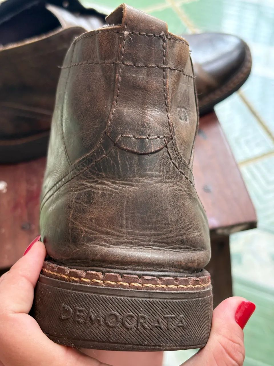 Botas masculina em couro  - Foto 3