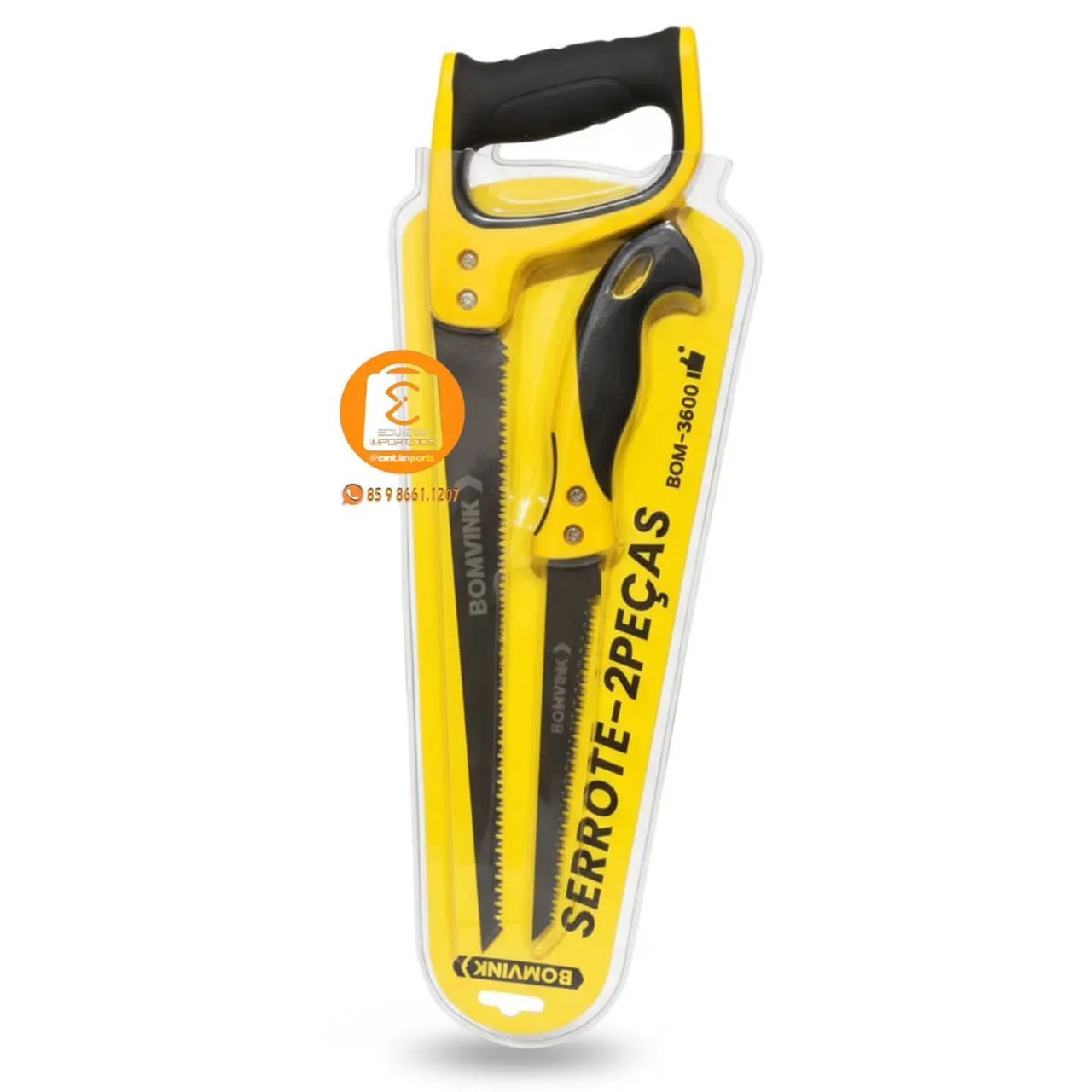 Serrote Profissional, Kit com 2 Peças Resistentes e Afiadas