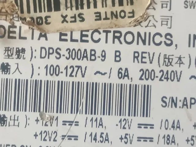 Fonte Delta Electronics Dps-300ab-9 300w Mini Atx - Foto 3