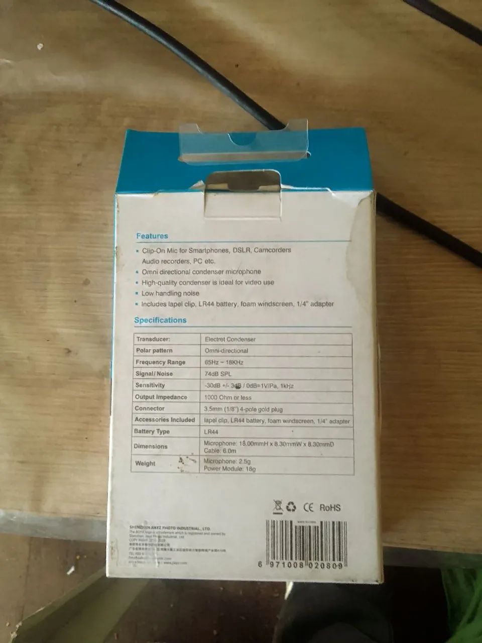 Microfone de lapela  ( BOYA BY- M1) - 30 reais  - Foto 2