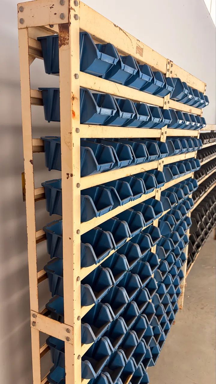 Kit Estante Organizadora Com 120 Gavetas Azul