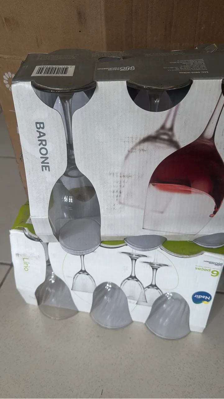 Taças de vidro