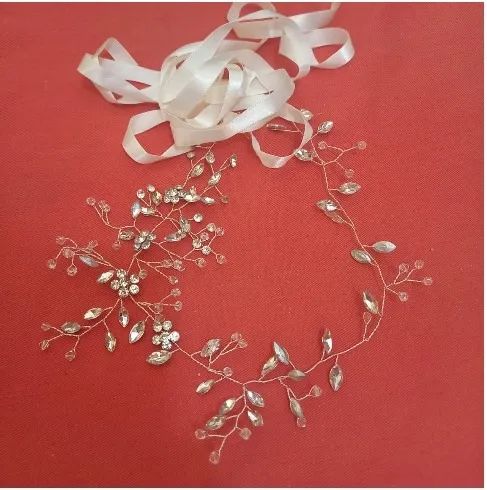 Cinto com strass para vestido de noiva, - Foto 2
