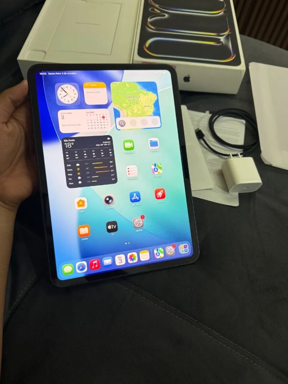 iPad Pro M4 256GB Garantia Apple Até Outubro | Bateria 100