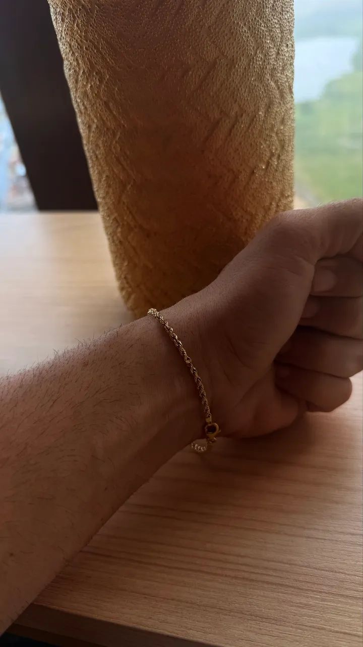 Joia - pulseira de ouro 18k - Foto 3