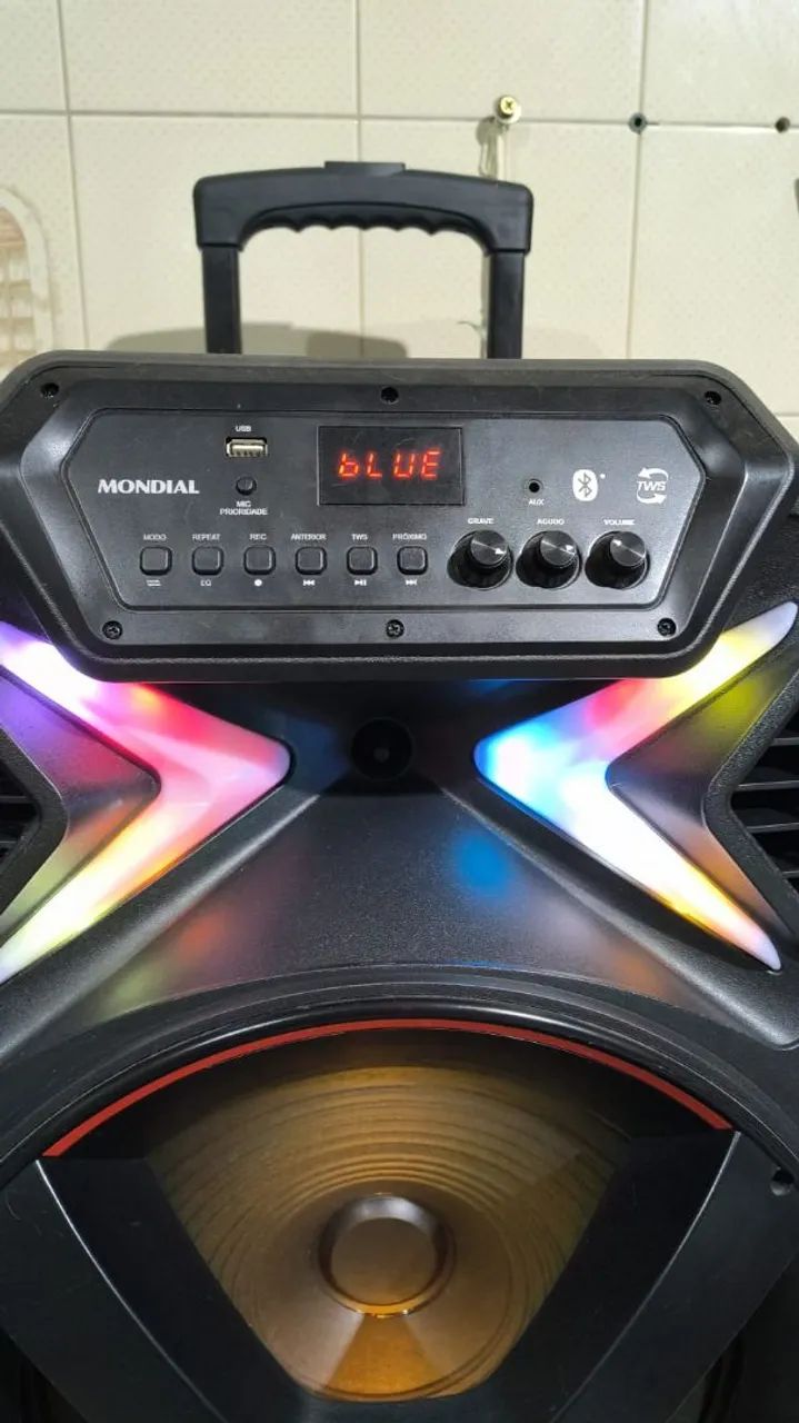 Caixa de Som Amplificada Bluetooth Mondial  - Foto 4