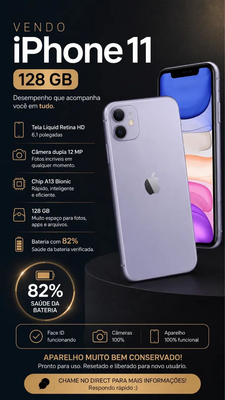 ? iPhone 11 - 128 GB à venda