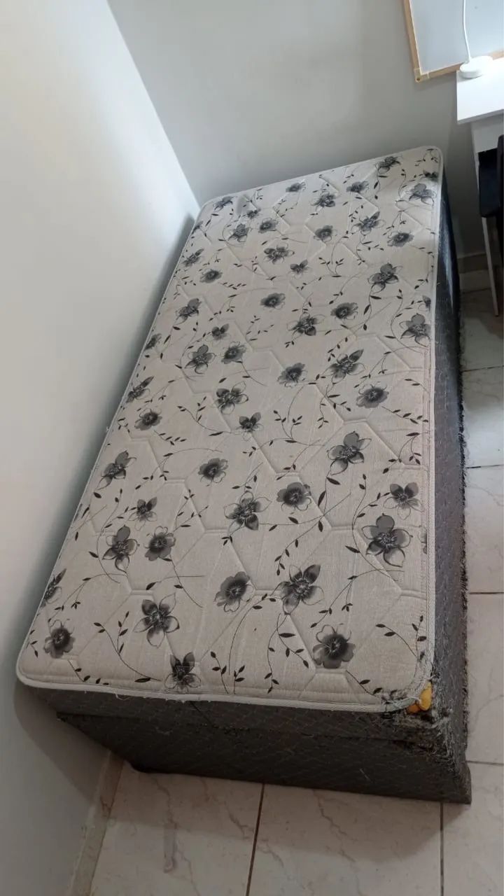 Cama box de solteiro com baú - Foto 5