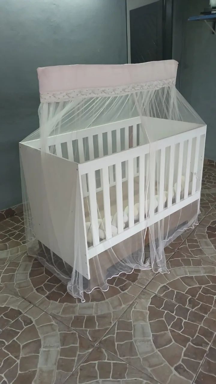 Berço Mini Cama Malu Branco obs..Sem Colchão  Todas Informações Na Descrição (Leia Por Fav - Foto 4