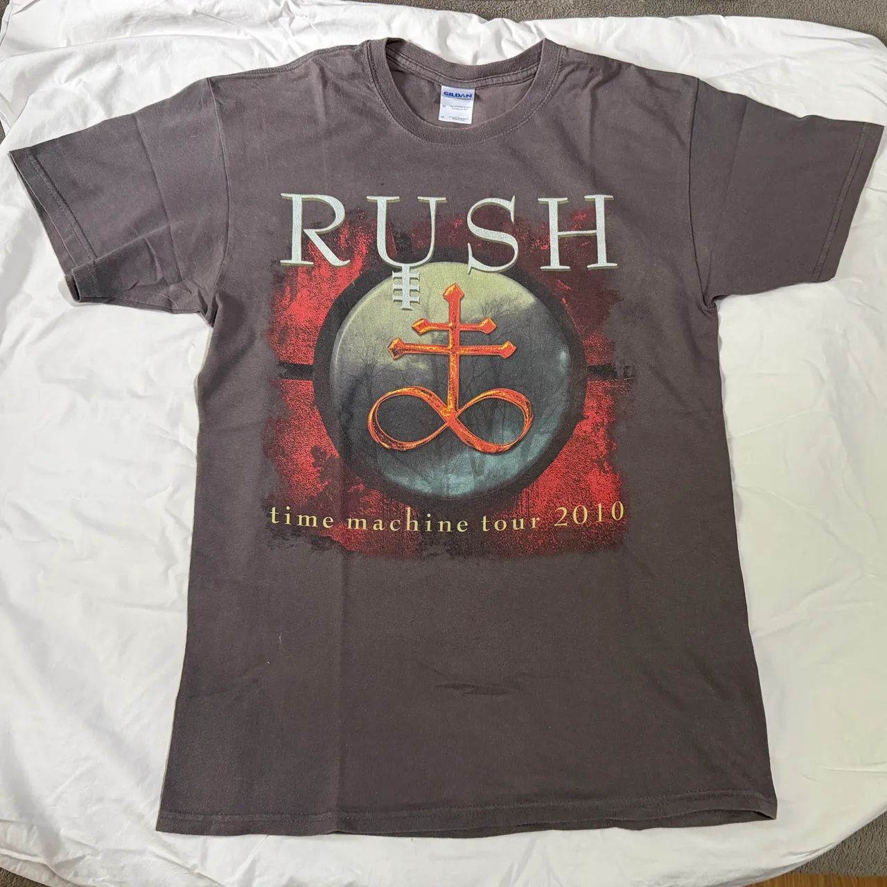 Camiseta Rush - Time Machine Tour 2010 importada, usada