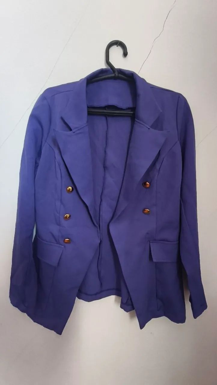 Blazer feminino roxo 