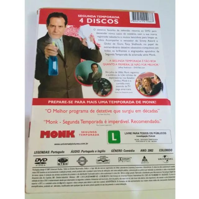 DVD MONK - Segunda Temporada - Original - Foto 2