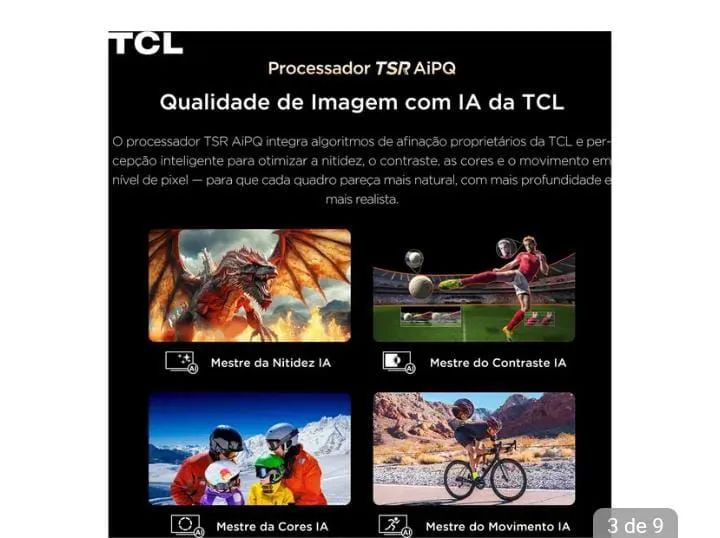 Smart TV 75" TCL 4K UHD Mini LED 75A400M Google TV 2026 - Foto 4