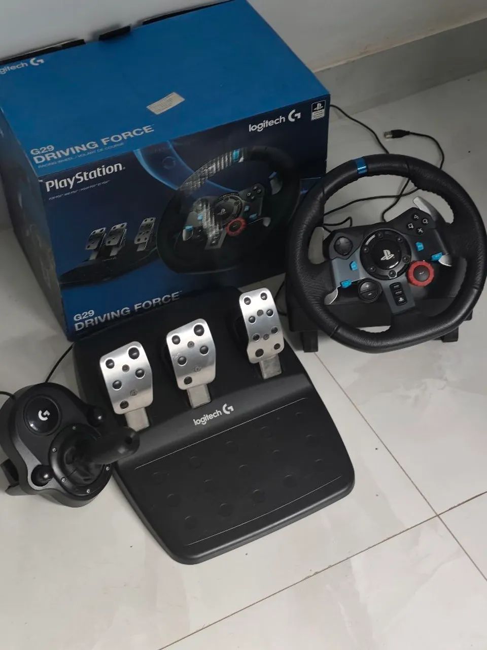 Logitech g29 modificado pedal e câmbio Aceito troca + volta 