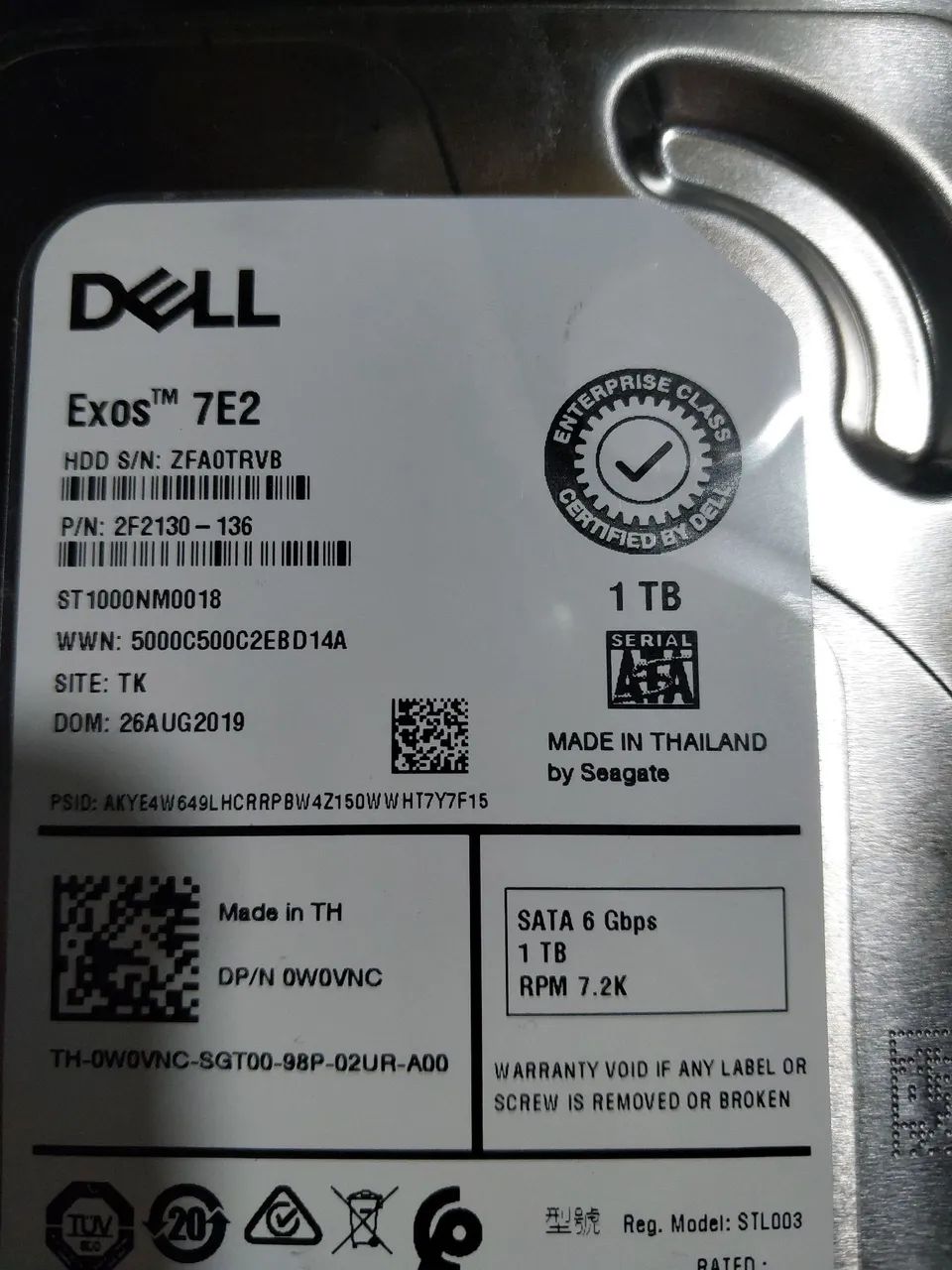 Vendo hd dell Exos 7E2 1 terá pra sair hoje