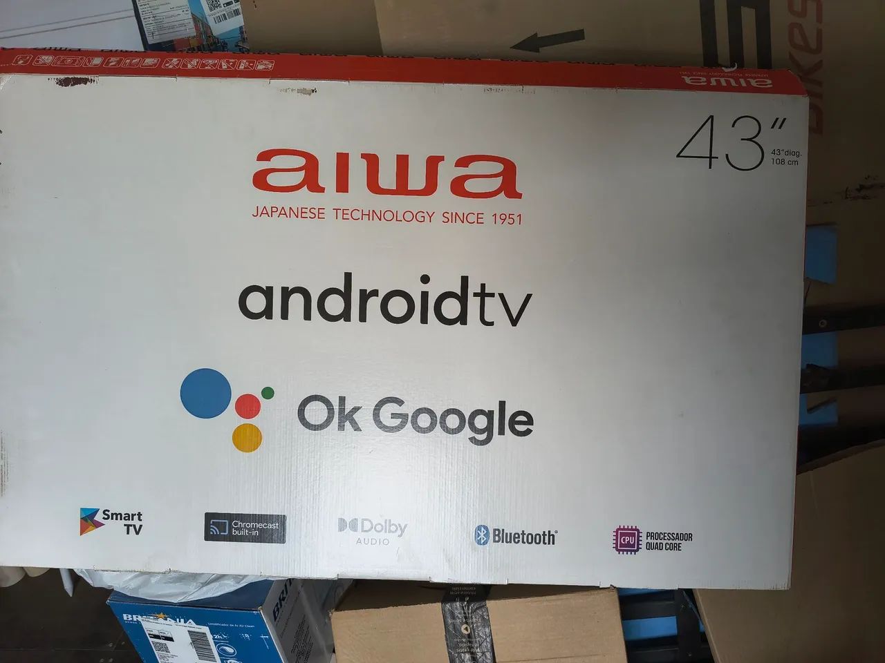 Smartv AIWA 43 novinha - Foto 3