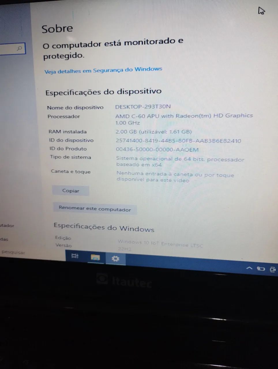 Notebook Itautec no estado leia  - Foto 5