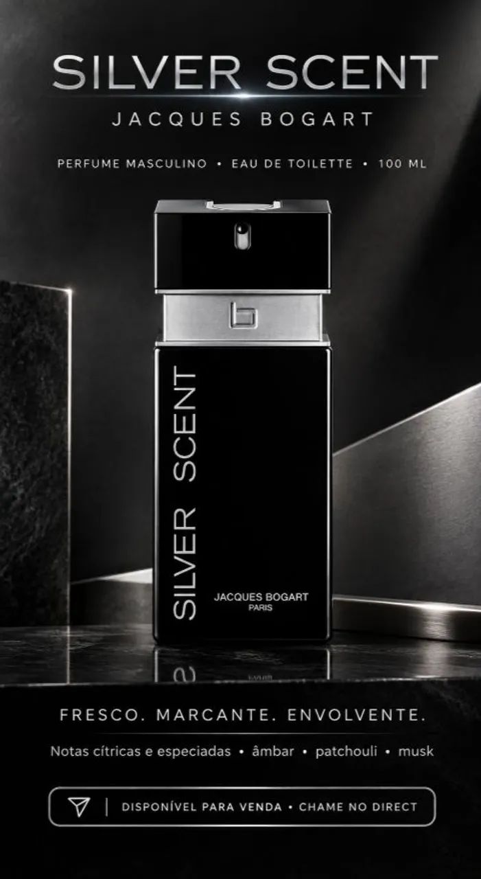 Perfume Silver Scent Masculino Jacques Bogart 100ml
