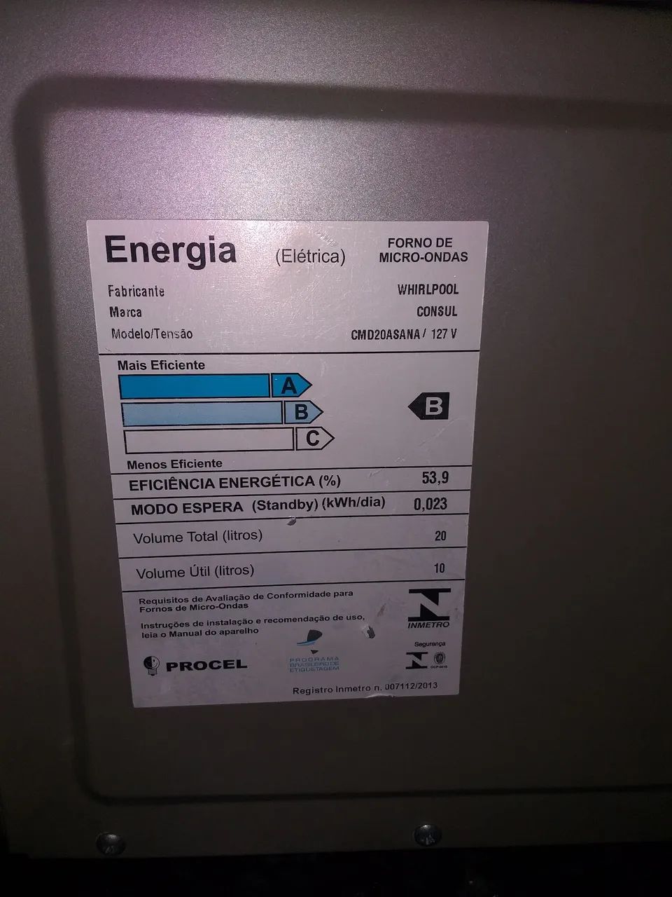 MICROONDAS 20L CONSUL  - Foto 5