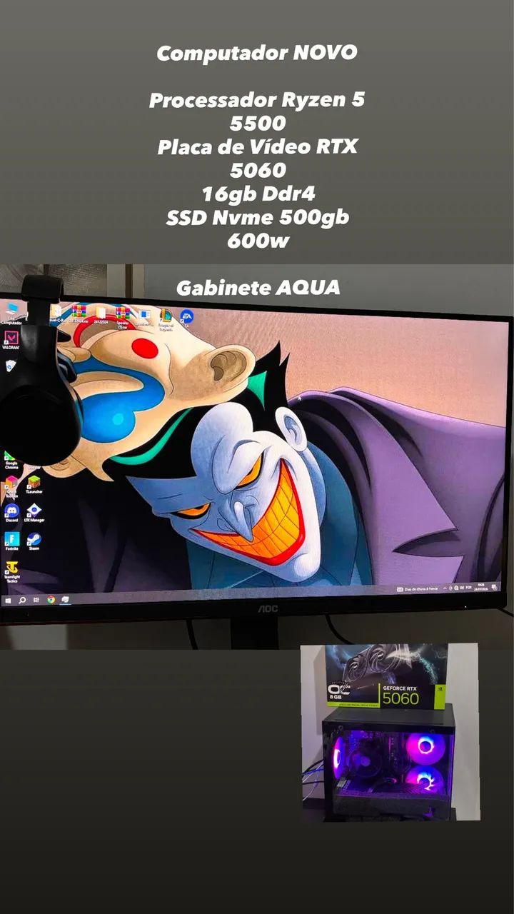 PC GAMER RTX 5060 - Foto 2
